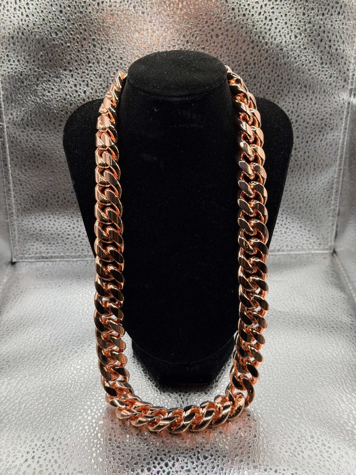 18K Rose Gold Cuban Chain
